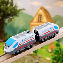 Elektrische Lokomotive aus Holzzaunlegierung – Magnetischer Zugwagen für fantasievolles Eisenbahnspiel und spielerisches Lernen im frühen