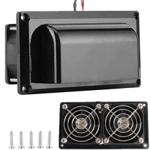 GUANGHUI RV zijventilator, 25W12V kleine ventilatieventilator voor camper, caravan, motorhome, wit