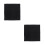 2Pièces Accessoires Filtre Aquarium Coton Noir 2