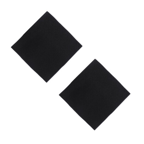 2Pièces Accessoires Filtre Aquarium Coton Noir 2