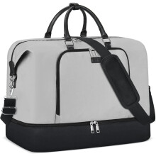 Borsa da viaggio per weekend da donna, borsa da viaggio con scomparto per scarpe, borsa da viaggio a tracolla da 21 pollici