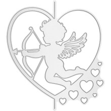 Plantillas de troquelado de metal con forma de flecha de Cupido para manualidades, tarjetas de papel, álbumes de recortes y decoración de San