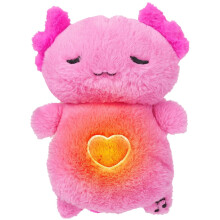 Qocolhg Peluche - Giocattolo di peluche portatile con luci e suoni rilassanti, adatto per alleviare l'ansia di bambini e adulti, Natale