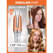32mm Auto Hair Curler with 3 Temp Settings, Fast Heating & Anti-Scald, Portable Magic Iron for All Hair Types – Rose Pink