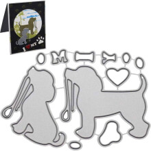 Fustelle in metallo a forma di animali per scrapbooking e lavori creativi con la carta, 6 pezzi