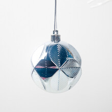 12-teiliges Set blauer Weihnachtsbaum-Anhänger für Zuhause, Büro, Restaurant, Tresor und