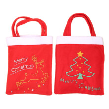 2 Geschenktüten aus robustem Vliesstoff, rot