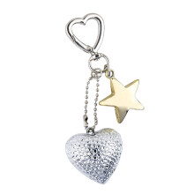 Portachiavi alla moda con fragole e stelle, ciondolo creativo per coppie, accessorio portatile per borsa e telefono.
