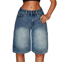 Girls Denim Shorts For Teens Casual Summer Outfits High Waist Stretch Comfortable Youth Fashion Bottoms Breathable Toddler Child Clothes Sets