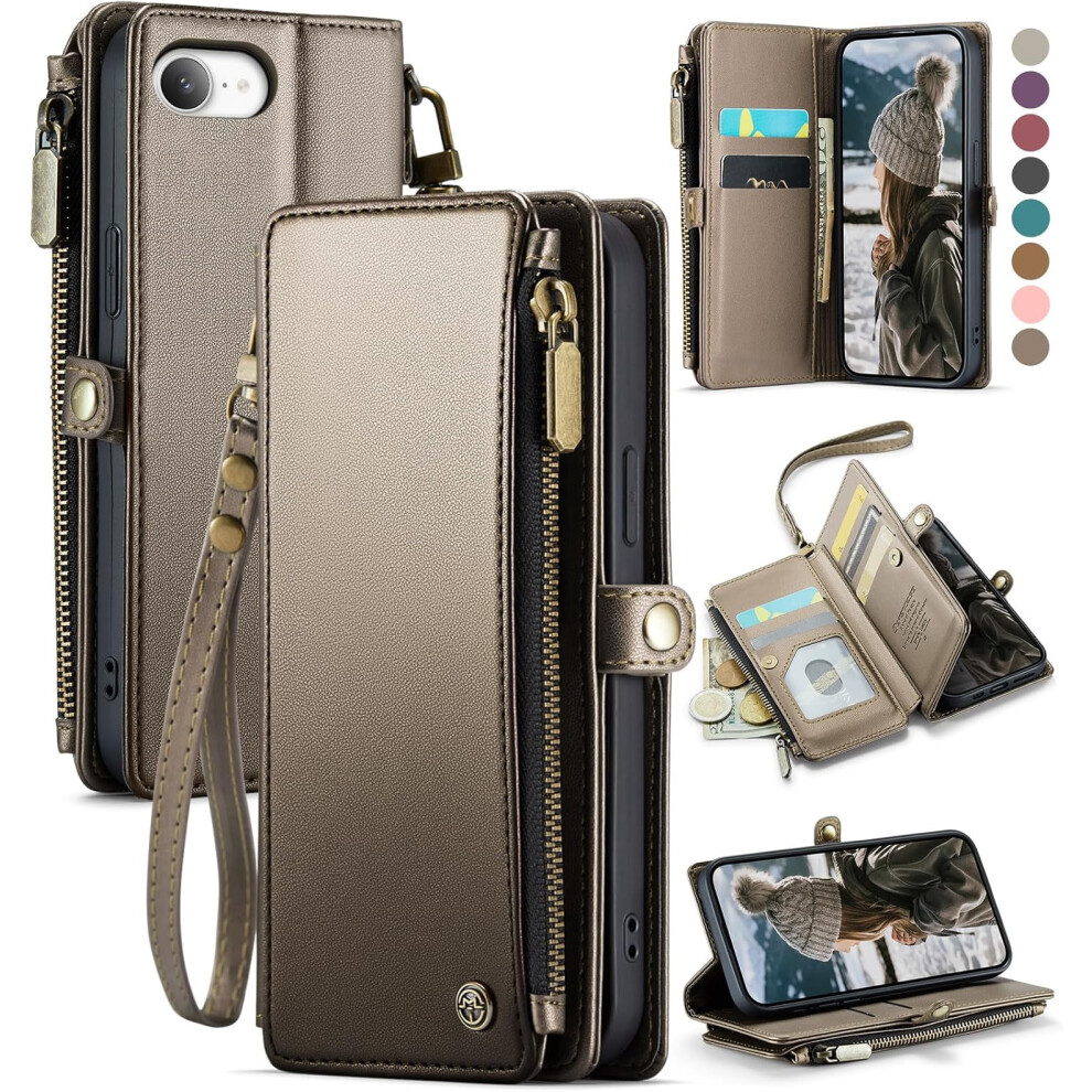 Iphone 16E Wallet With Rfid Blocking And Wrist Strap 913211448076