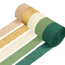 Șerpii din hârtie creponată 4,5 cm x 2,4 m, pachet de 5 role, 5 culori