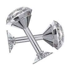 Elegant Silver Crystal Curtain Tiebacks Multifunctional Alloy Holdbacks for Home Decor 1 Pair