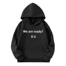 Kids' Graphic Hooded Fleece Pullover – Soft Warm Casual