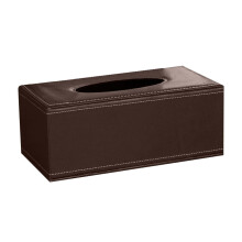 Minimalistische leren tissuebox voor thuis, hotel of auto, met zuignap.