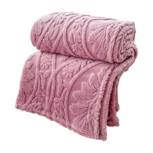 28x39 in Soft Fuzzy Flannel Blanket, Warm Multifunctional Napping Blanket, Washable Cozy Bed and Gift Blanket ( Pink )