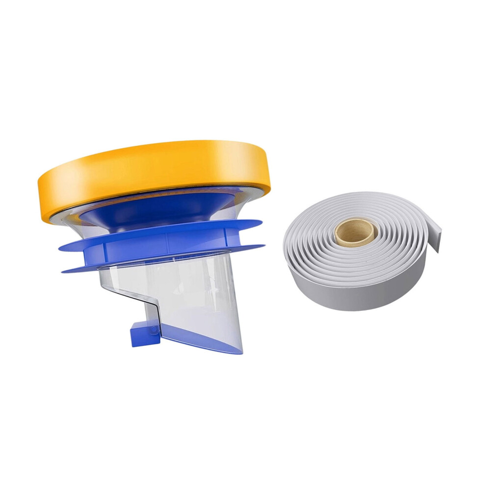 Floor Outlet Drain Pipe Flange Rings With Backflow Prevention Valves Toilet Bowl Gasket Flange Rings Easy To Install 9340959239986