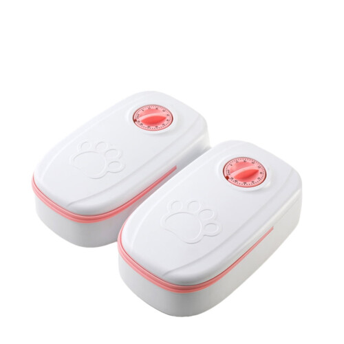 Convenient Automatic Pet Feeder Timed Feeding, for Small & Medium Pets 350ml Capacity, Programmable Timer Feeding