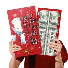 Kerstgeld envelop met kerstmanontwerp, 350 mm