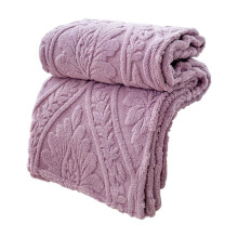 Fuzzy Soft Throw Blanket – Plush Fleece, Cozy Flannel Nap Blanket for Sofa/Bed, Washable Polyester, Purple