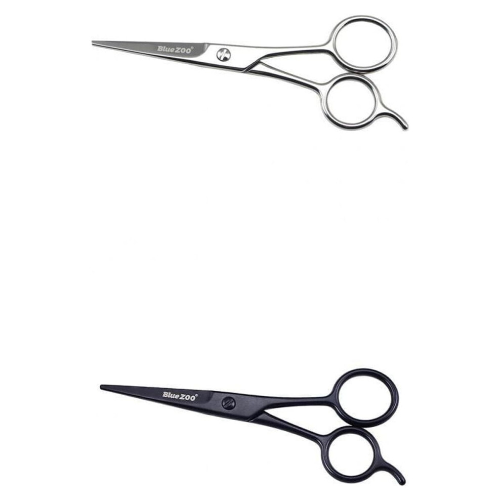 2 Pack Stainless Steel Fine Hair Eyelashes Scissors Eyebrow Trimmer Mustache