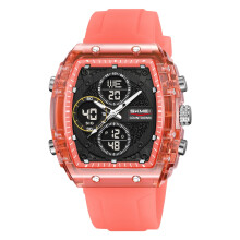 Montre homme étanche pour sports de plein air, style militaire, tactique, numérique/analogique, avec date, grand cadran LED, alarme et chronomètre.
