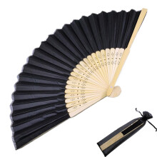 Pekkaxy PLGEBR Folding Hand Fan for Women,Foldable Chinese Japanese Vintage Bamboo Silk Fan,for Dancing Cosplay Performance Wedding Decoration Gifts