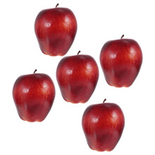 5Pcs Realistic Looking Fruit Dark Red Photo Prop Artificial Fruit for Restaurant Decoration