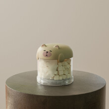 Outdoor Dog Tr Eat Holder Airtight Classified Storage Pet Food Packaging Jar Tr Eat Bottle Storage Containers Beige