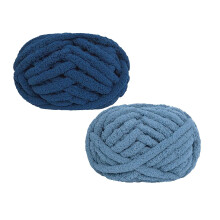 2cm Super Bulky Knitting Yarn, Extra Soft Roving for Arm Knitting & Crochet, Beginner-Friendly DIY Craft Yarn (280g/Skein), Compatible with Christmas