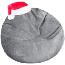 Washable Ultra-Soft Corduroy Bean Bag Chair Cover (No Filler) – Compatible with Stuffed Animal Storage, Pets, Dogs/Cats Lazy Beds, Plush Toy