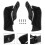 Adjustable Upper Fairing Side Wind Air Deflector For Road Glide 2015-2020 Black 1