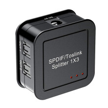 Premium Digital Optical Audio Splitter Optical Audio Splitter 1x3 US