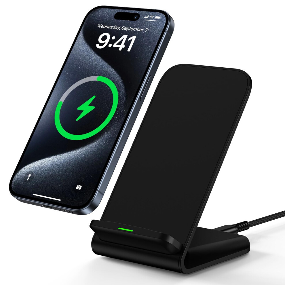 Wireless Charging Stand Compatible With Samsung Galaxy S25âS8, Iphone 15Â12, Pixel 8/7 9448990652976