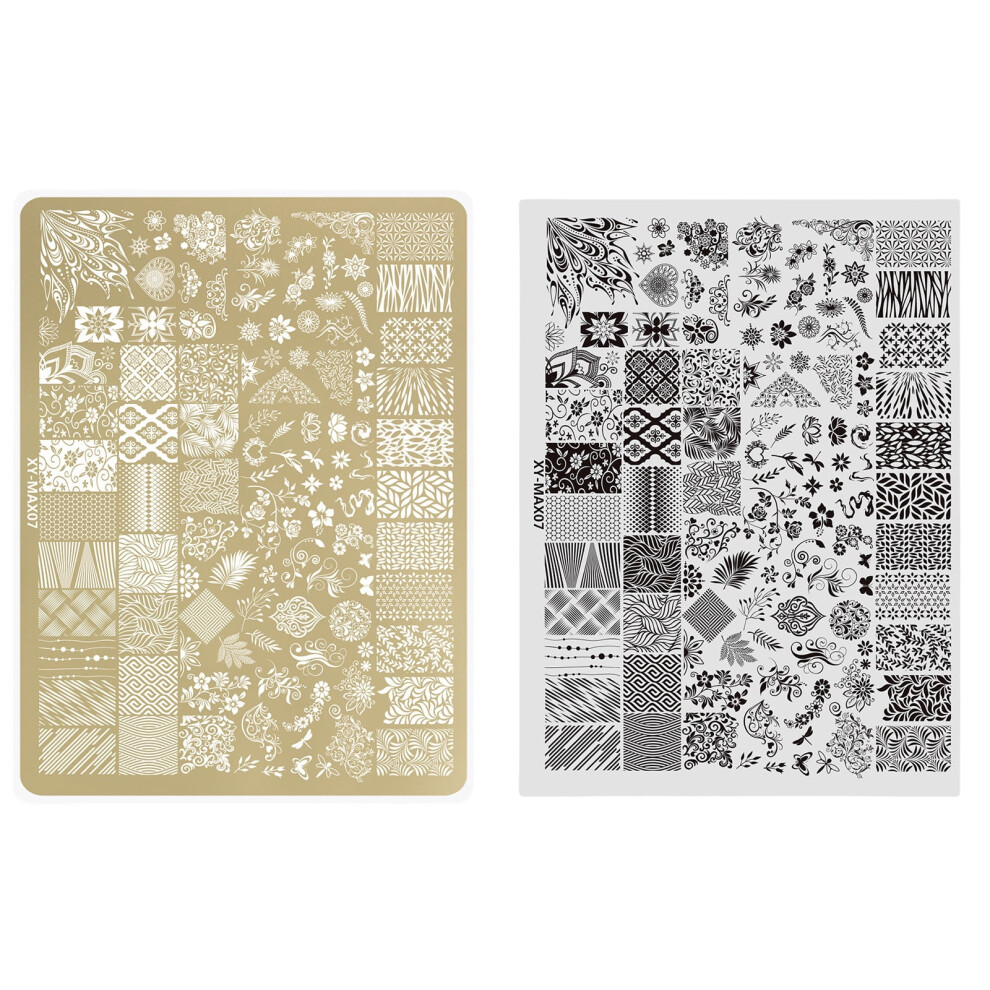 Nails Stamp Plate Nails Art Templates Lace Flower Nails Art Plates for Nails Art Decorations Nails Stamping Plates