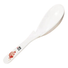 Lingură antiderapantă care stă în poziție - Lingură asiatică cu design oval adânc și cârlig pentru ramen, boluri de orez și mese sigure,