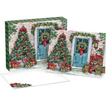 Greenery Greetings Christmas Cards Boxed Set 18 Cards 19