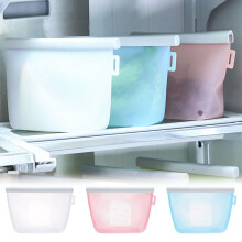 Boîtes de conservation des aliments réutilisables en silicone étanches, pour la congélation, idéales pour l'organisation de la cuisine et la
