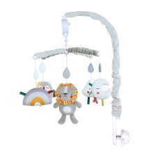 Móvil de cuna con animales para niños y niñas - Móvil de safari para cuna con caja de música mejorada de 3 modos, móvil para guardería, se