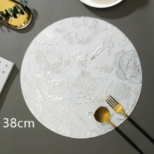 1 stuk (alleen de mat) Flower Blossom Wealth Anti-verbranding Geïsoleerde Ovenschaalmat Holle Onderzetter Rond Antislip Hittebestendige Serviesmat