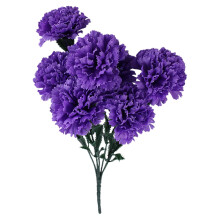 Bouquet de 7 œillets artificiels Xoxingysm avec tiges – pour la fête des mères, les mariages, les centres de table (compatible avec les vases
