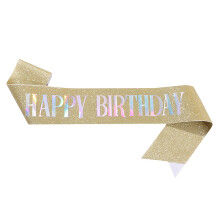 Birthday Sash Birthday Party Decoration Birthday Party Costume Accessories