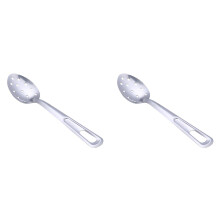 Stainless Steel Buffet Spoon, Communal Serving Soup Spoon Colander Extended Stir Fry Spoon for Food Serving, Strain Liquids Kitchen Tool