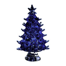 Glass Christmas Tree Festival Home Party Ornaments Xmas Decoration Blue 6.6X4.2cm