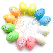 QenASHaing Easter Egg Decorative Gift, DIY Painted Simulated Plastic Eggs