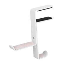 Cârlig reglabil pentru căști Qocolhg – Suport universal pentru căști de gaming, clemă de montare, clemă pentru cablu, suport din aluminiu,