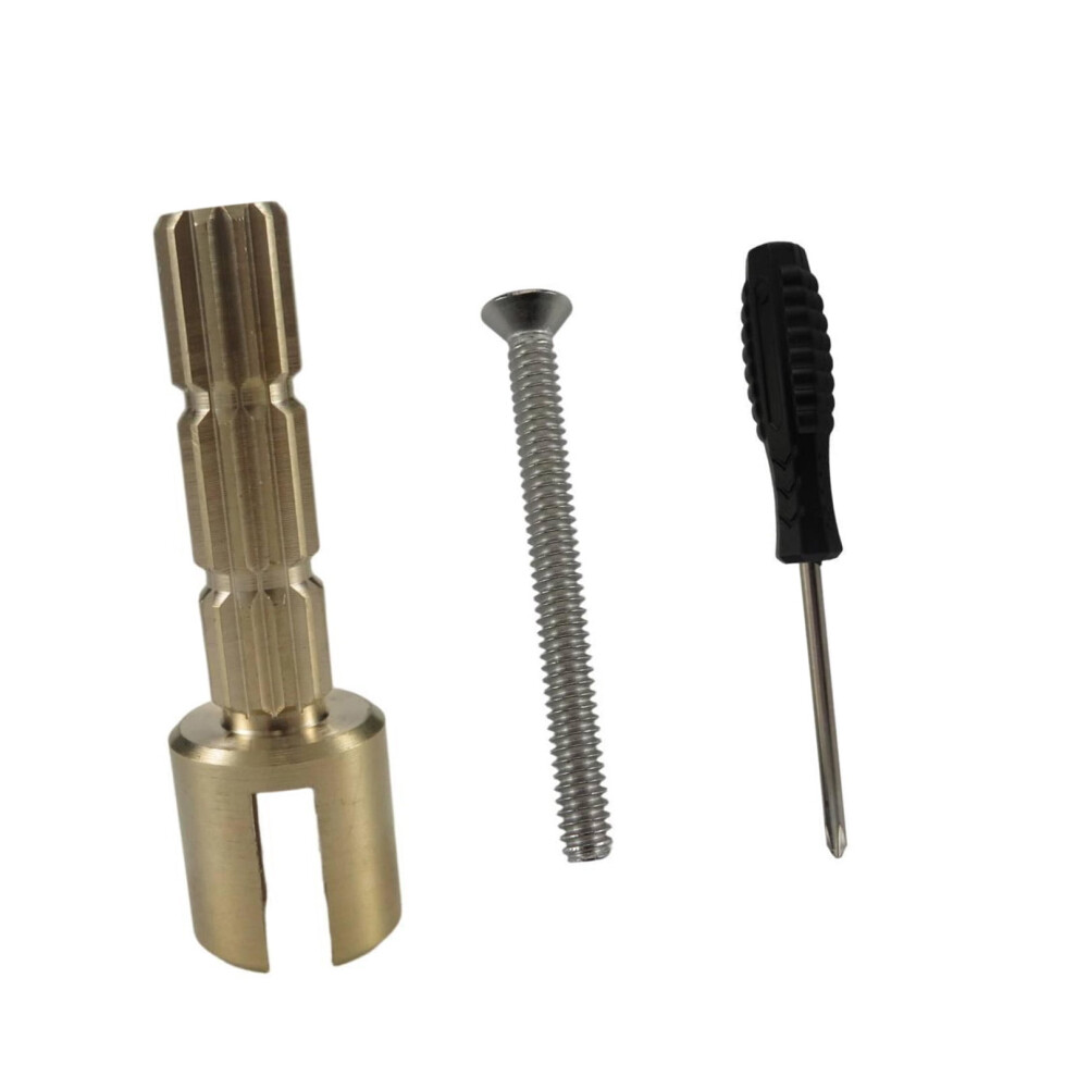 Shower Gate Stem Adapter Replacement Copper Stem Adapter With Screw For 970-0770 Plumbing Equipment Easy Installation 9329345340550