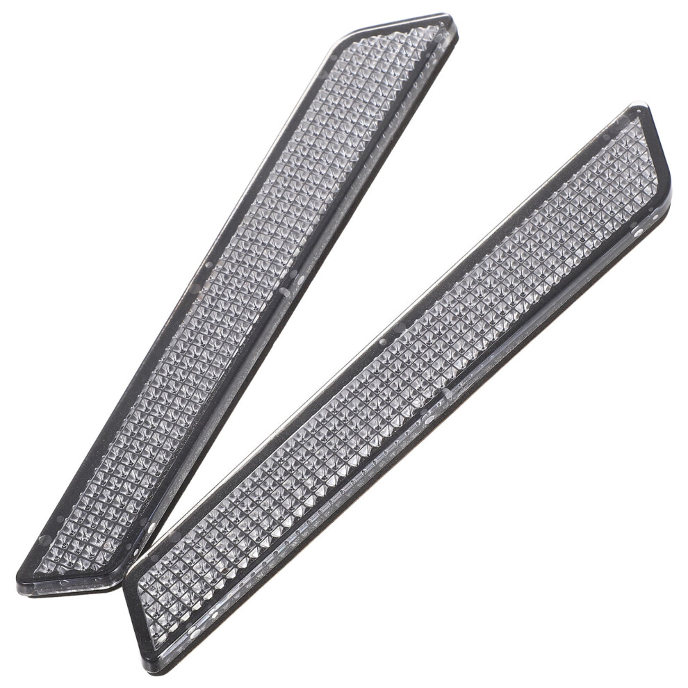 1Pair Abs Plastic Reflector Latch Covers For Motorcycle Safety And Night Visibility White 9329345339981