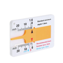 1Pc New Tyre Tread Depth Gauge Car Motorcycle Trailer Wheel Measure Tool