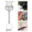 Clip Note Musicali in Ferro Argento Per Spartiti Clarinetto 11
