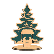Christmas Decoration Nativity Christmas Tree for Living Room Party Fireplace Style D